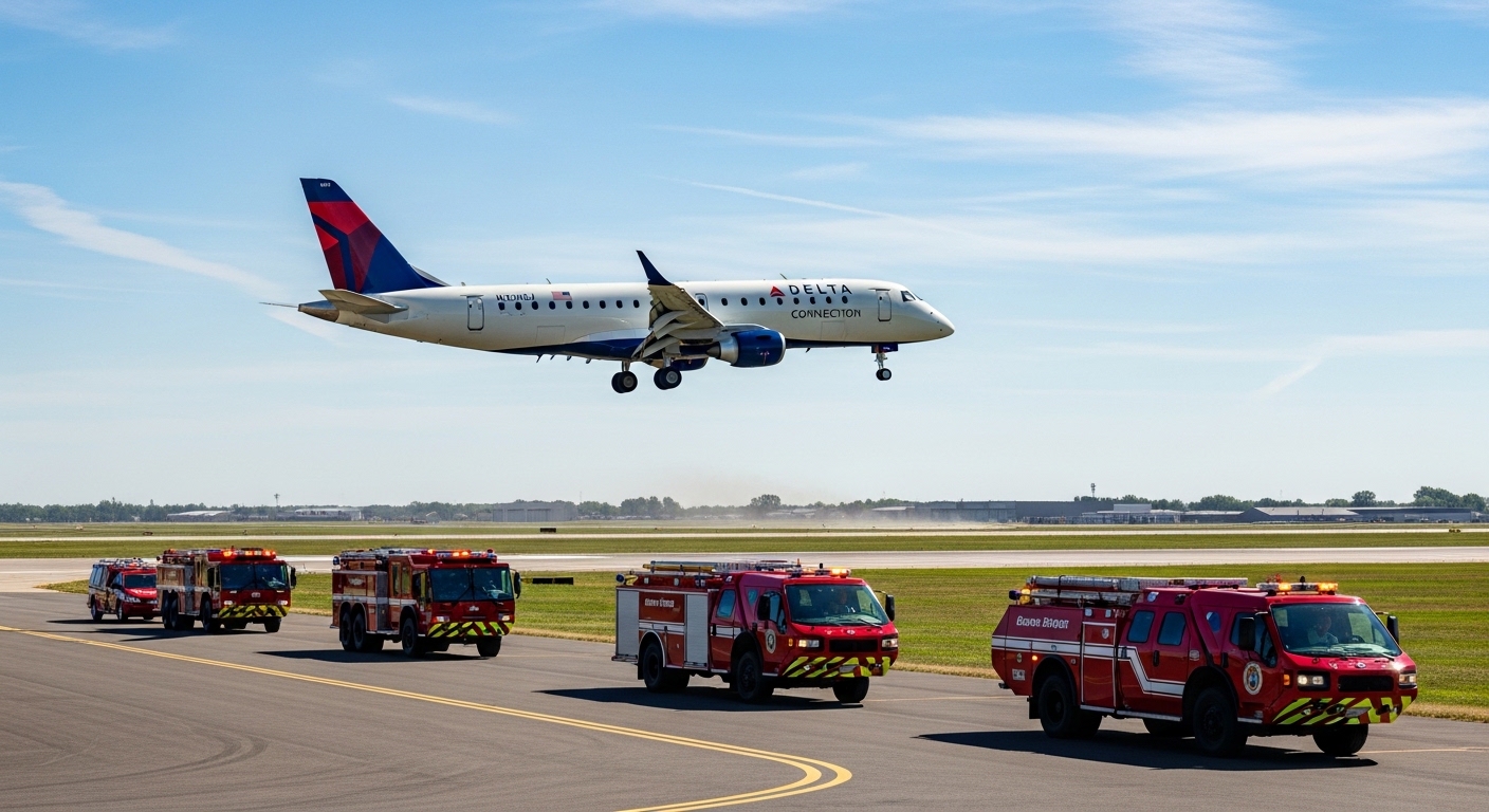 delta connection dl3543 emergency landing