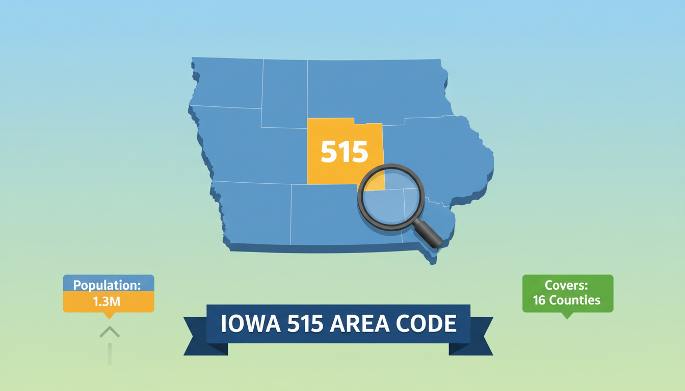 Area Code of 515 Location, Cities & Time Zone Guide